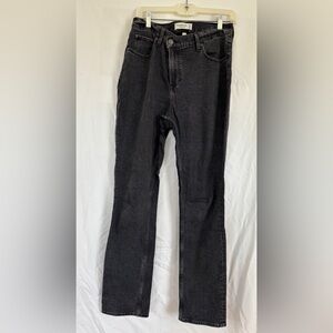 Abercrombie & Fitch Black Straight-Leg Jeans